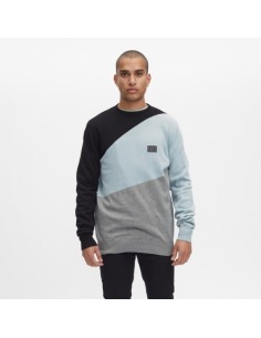 Pulover Hydroponic BANGOR KN Black / Blue / Grey