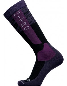 SOSETE NITRO WOMENS CLOUD 7 SOCKS BLK-BURGUNDY-DK.G S