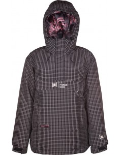 GEACA SNOWBOARD & SKI L1 SNOWBLIND JACKET BLACK CHECK