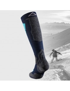 Sosete Snowboard si Ski DOGMA Snow Leopard Blue 2