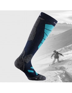 Sosete Snowboard si Ski DOGMA Snow Leopard Blue