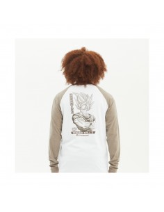 BLUZA HYDROPONIC DRAGON BALL Z SAIYAN TOASTED / WHITE 2