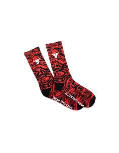 Sosete Fallen Trademark  Red / Black