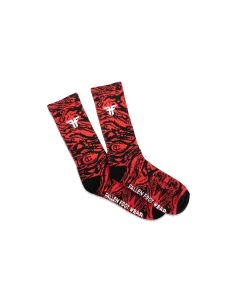 Sosete Fallen Trademark  Red / Black