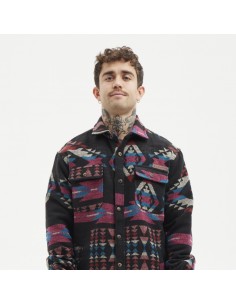 Camasa-Jacheta Hydroponic Aztec Black Vivid Aztec