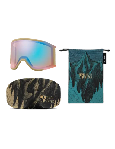 Ochelari snowboard/ski Smith Optics Squad mag high five everyday green mirror