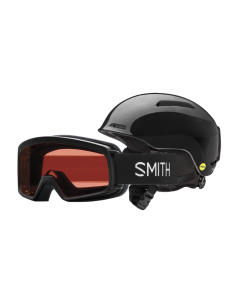 Casca&goggle snowboard/ski junior glide/rascal black