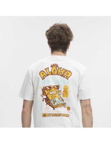 Tricou hydroponic sponge bob luau white