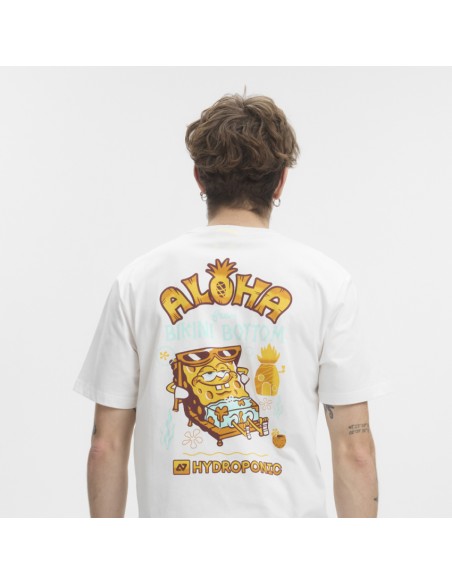 Tricou hydroponic sponge bob luau white