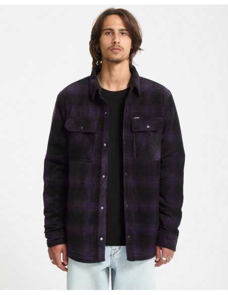 Jacheta/fleece volcom bowered dark purple