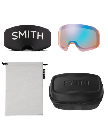 Ochelari snowboard/ski Smith optics 4D mag XL Black ChromaPop Sun Green Mirror