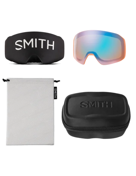 Ochelari snowboard/ski Smith optics 4D mag XL Black ChromaPop Sun Green Mirror
