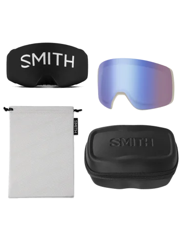 Ochelari snowboard/ski Smith optics 4D mag XL Granite Blue ChromaPop Everyday Blue Mirror