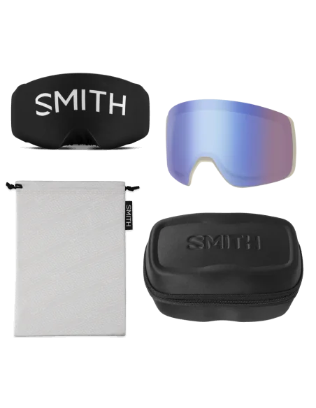 Ochelari snowboard/ski Smith optics 4D mag XL Granite Blue ChromaPop Everyday Blue Mirror