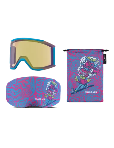 Ochelari snowboard/ski Smith optics Squad mag Ultraviolet Peaking ChromaPop Pro Photochromic Red Mirror