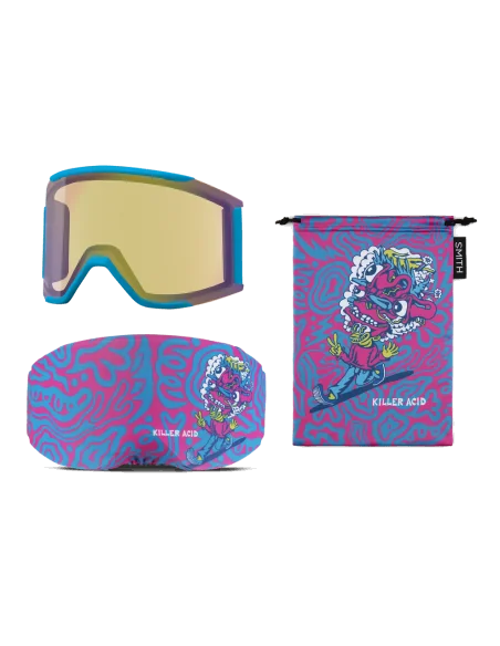 Ochelari snowboard/ski Smith optics Squad mag Ultraviolet Peaking ChromaPop Pro Photochromic Red Mirror