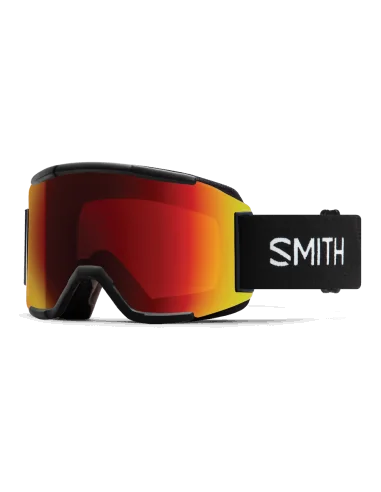 Ochelari snowboard/ski Smith optics Squad Black ChromaPop Sun Red Mirror