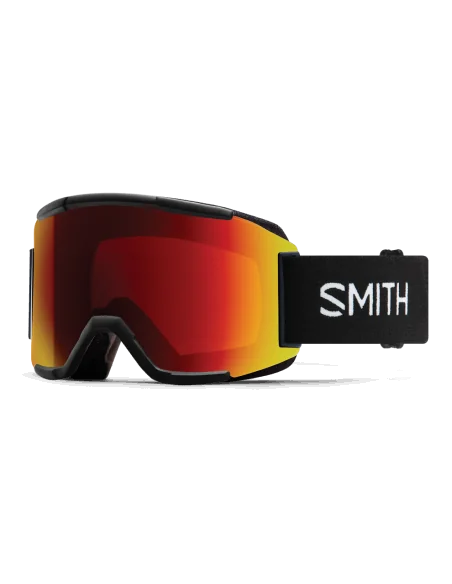Ochelari snowboard/ski Smith optics Squad Black ChromaPop Sun Red Mirror