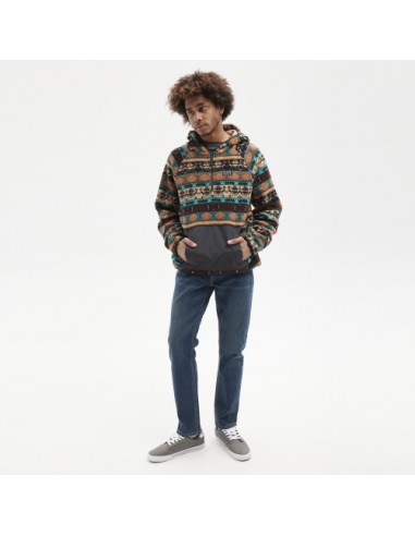 Jacheta/Fleece hydroponic DALTON Brown Turquoise