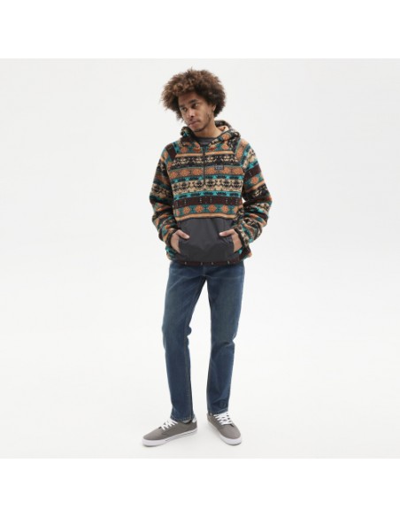 Jacheta/Fleece hydroponic DALTON Brown Turquoise