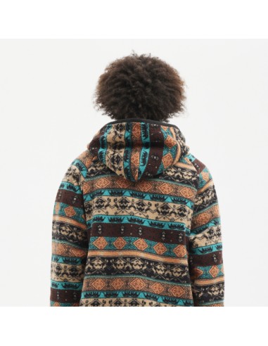 Jacheta/Fleece hydroponic DALTON Brown Turquoise