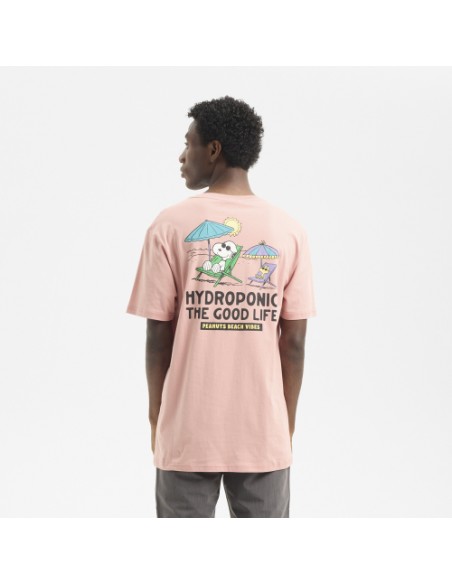 Tricou hydroponic pe good life peach blossom