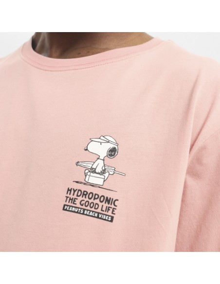 Tricou hydroponic pe good life peach blossom