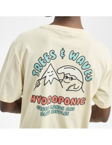 Tricou hydroponic trees&waves cream