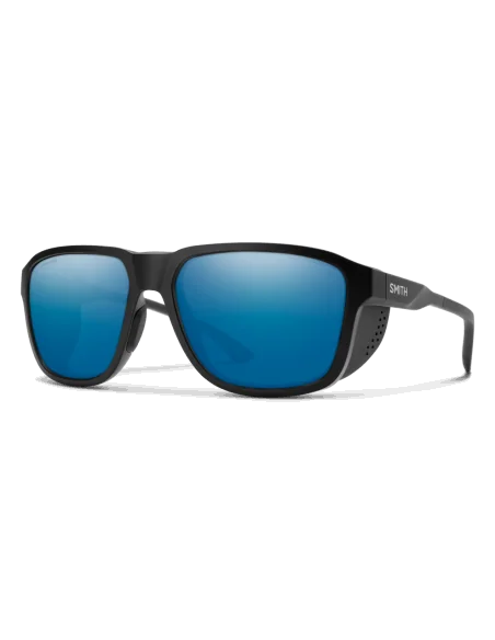 Ochelari soare smith optics embark matte black chromaPop glass polarized blue mirror