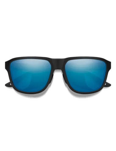 Ochelari soare smith optics embark matte black chromaPop glass polarized blue mirror