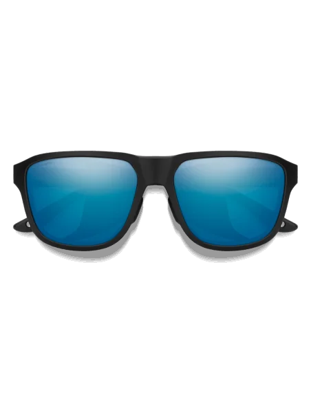 Ochelari soare smith optics embark matte black chromaPop glass polarized blue mirror
