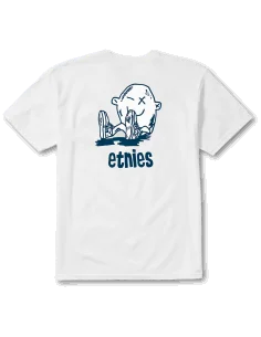 Tricou etnies fos tee white navy 2