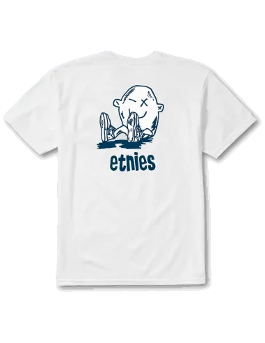 Tricou etnies fos tee white navy