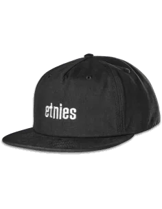Sapca etnies wordmark  black