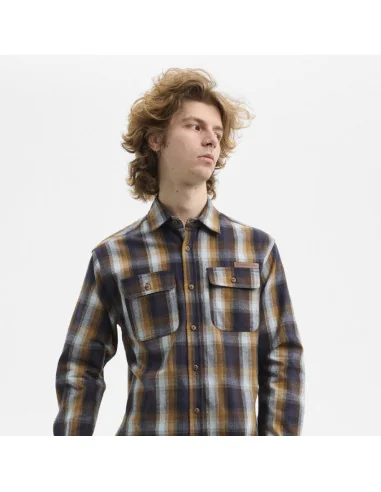 Camasa hydroponic core blue brown check