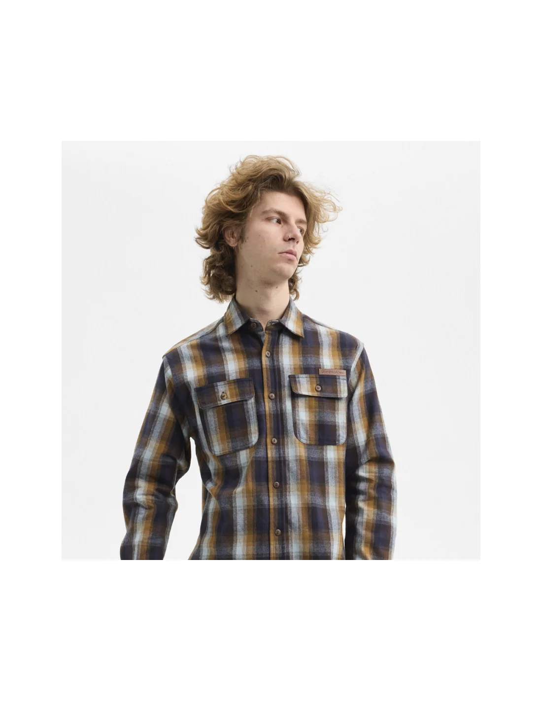 Camasa hydroponic core blue brown check - imagine 3