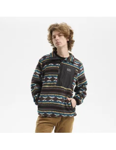 Jacheta/Fleece hydroponic rumble teal navajo