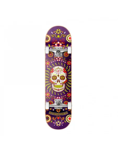 Skate complet Hydroponic mexican skull purple