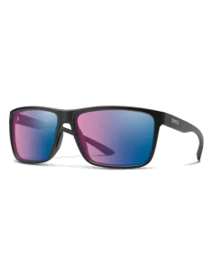 Ochelari soare Smith Optics Riptide matte black CP Glass polarchromic Rose Blue Mirror